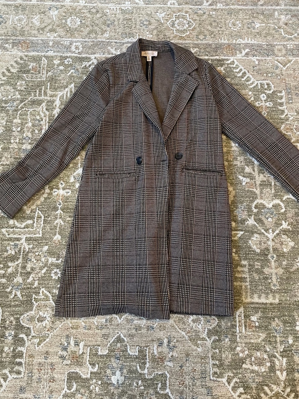 Philosophy Plaid Women's Coat - Black/Gray